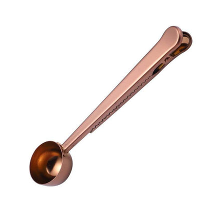 5PCS Two-in-one Coffee Scoop and Bag Clip - 5PCS Rose gold - What Da Phin | Vietnamese Coffee Roasters